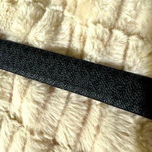 Michael Kors signature womens reversible belt black gold accents size M